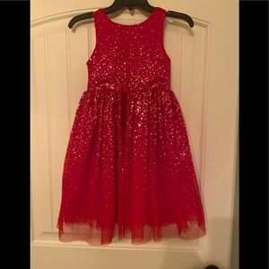 Girls- Red- sequin dress